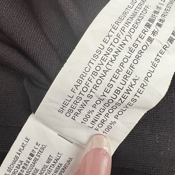 NEW Anthropologie DAMASK houndstooth Dress Balloon Sleeves XSMALL Silver Black - Picture 10 of 10